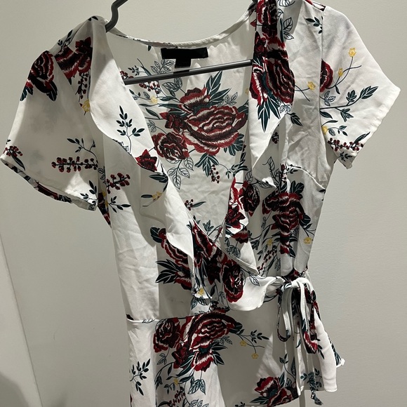 Urban Planet Floral Wrap Blouse - Picture 1 of 2